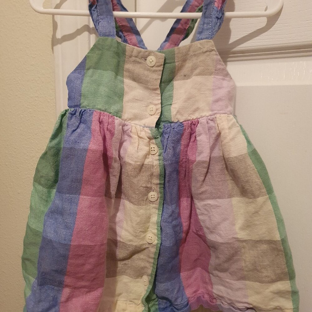 Gap baby button up dress. 12-18 months.